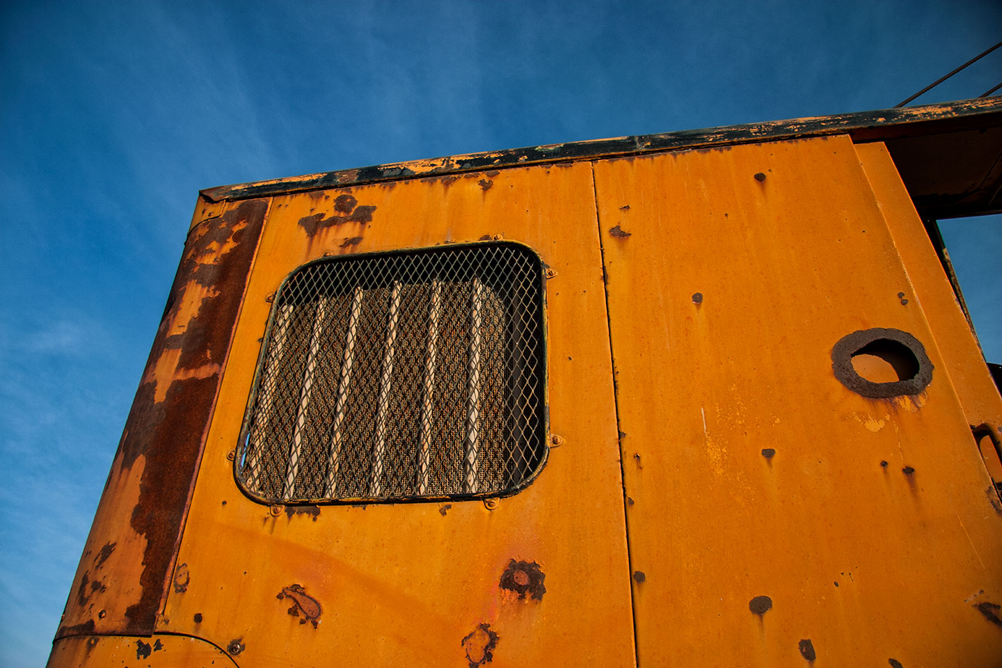 Rusting crane